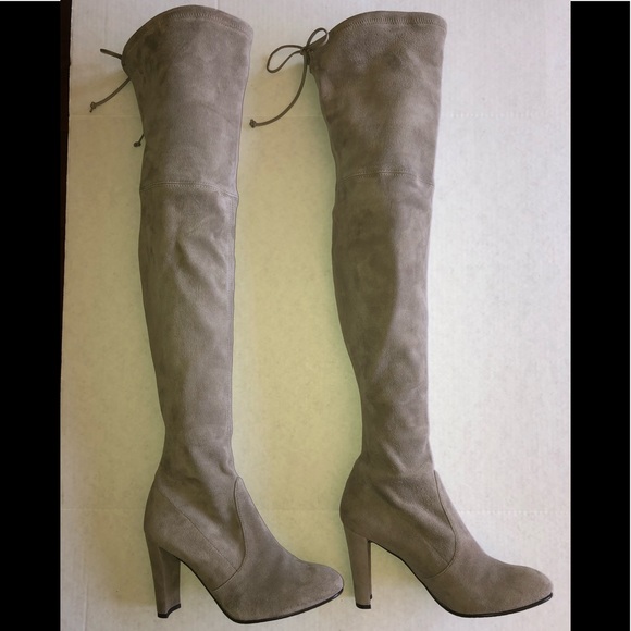 Stuart Weitzman Highland Boot in Topo Suede - Picture 4 of 14